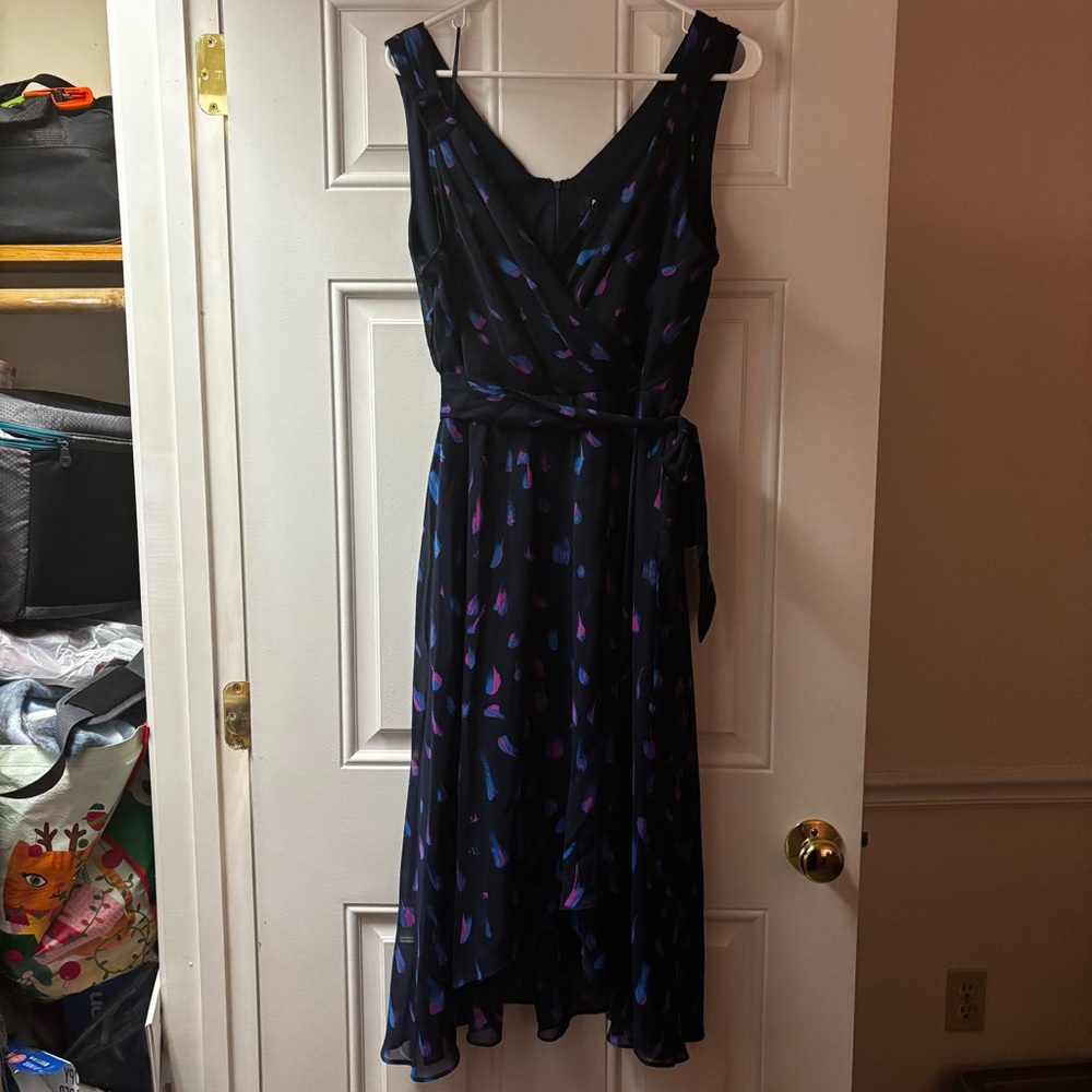 DKNY Navy Blue sz 16 Sleeveless dress